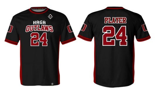 HAGA OUTLAWS Sublimated Men's T-shirt (Black)