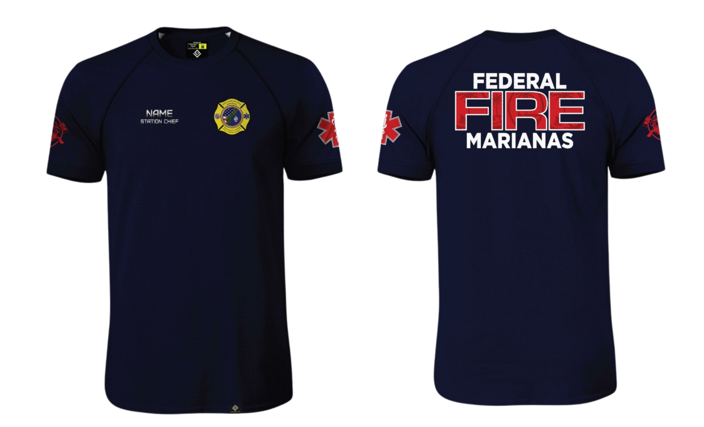 FEDERAL FIRE MARIANAS Sublimated Raglan T-shirt (STATION CHIEF)