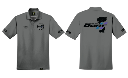 DOMESTIC ASSAULT Sublimated Men's Polo Shirt (Gray)