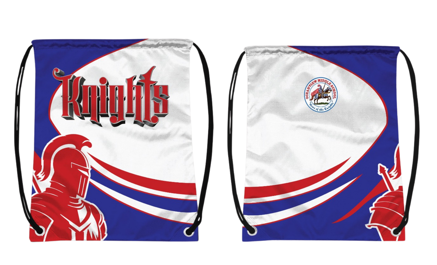 OCEANVIEW MIDDLE SCHOOL RUGBY Sublimated Utility String Bag