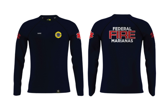 FEDERAL FIRE MARIANAS Sublimated Long Sleeve Raglan (Name Only)