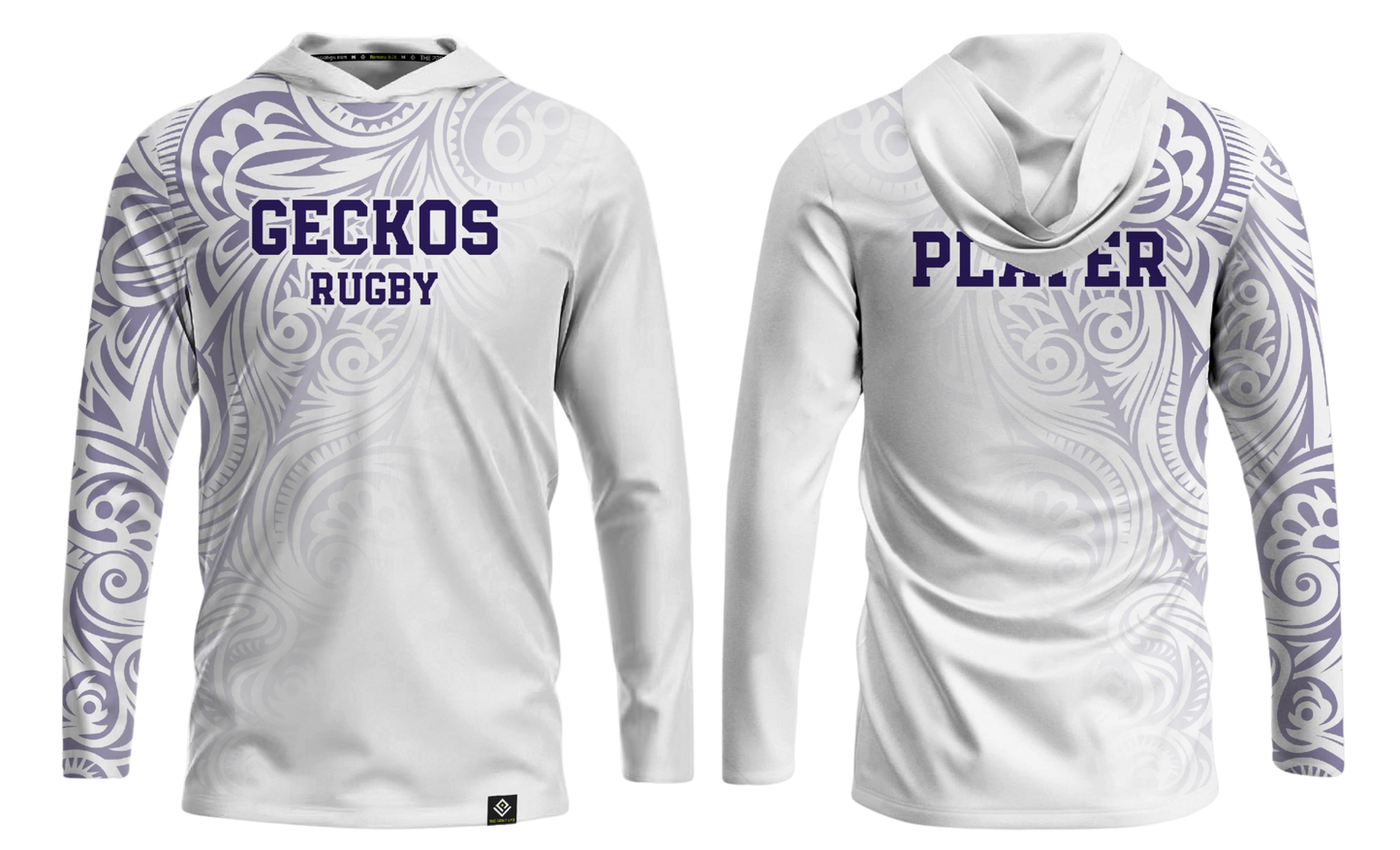GWHS GIRLS RUGBY Sublimated Men's Long Sleeve with Hood