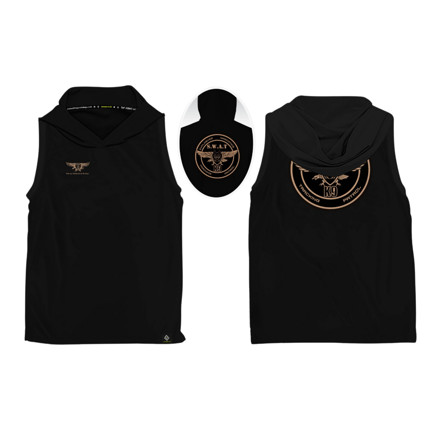 GUAM POLICE DEPT. Sublimated Men's Tank Top with Hood (SWAT-K9)
