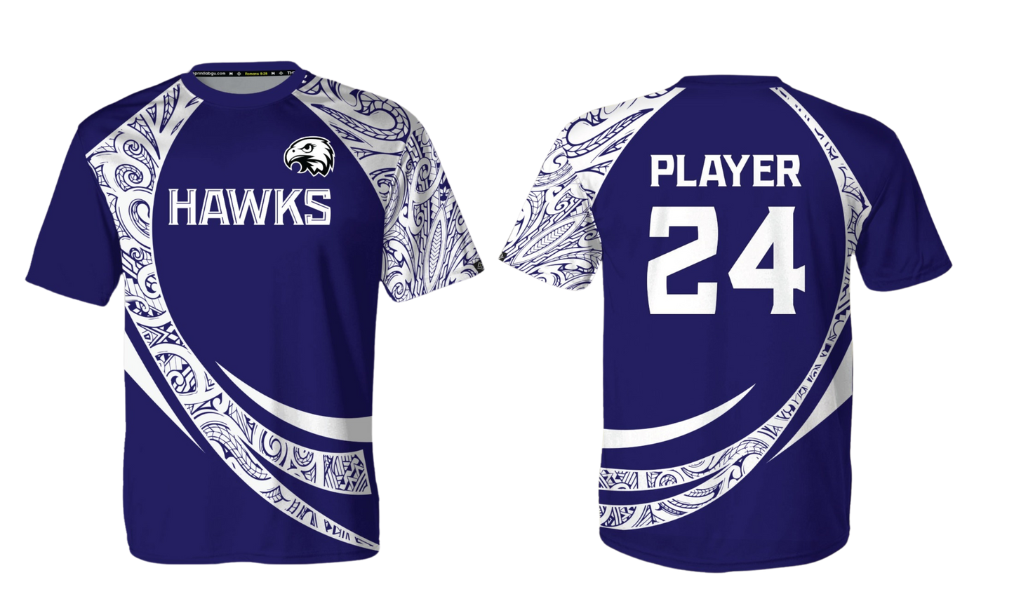 FBLG HAWKS RUGBY Sublimated Men's T-shirt