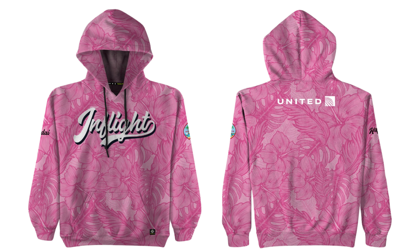 UNITED INFLIGHT Sublimated Men's Pullover Hoodie Jacket