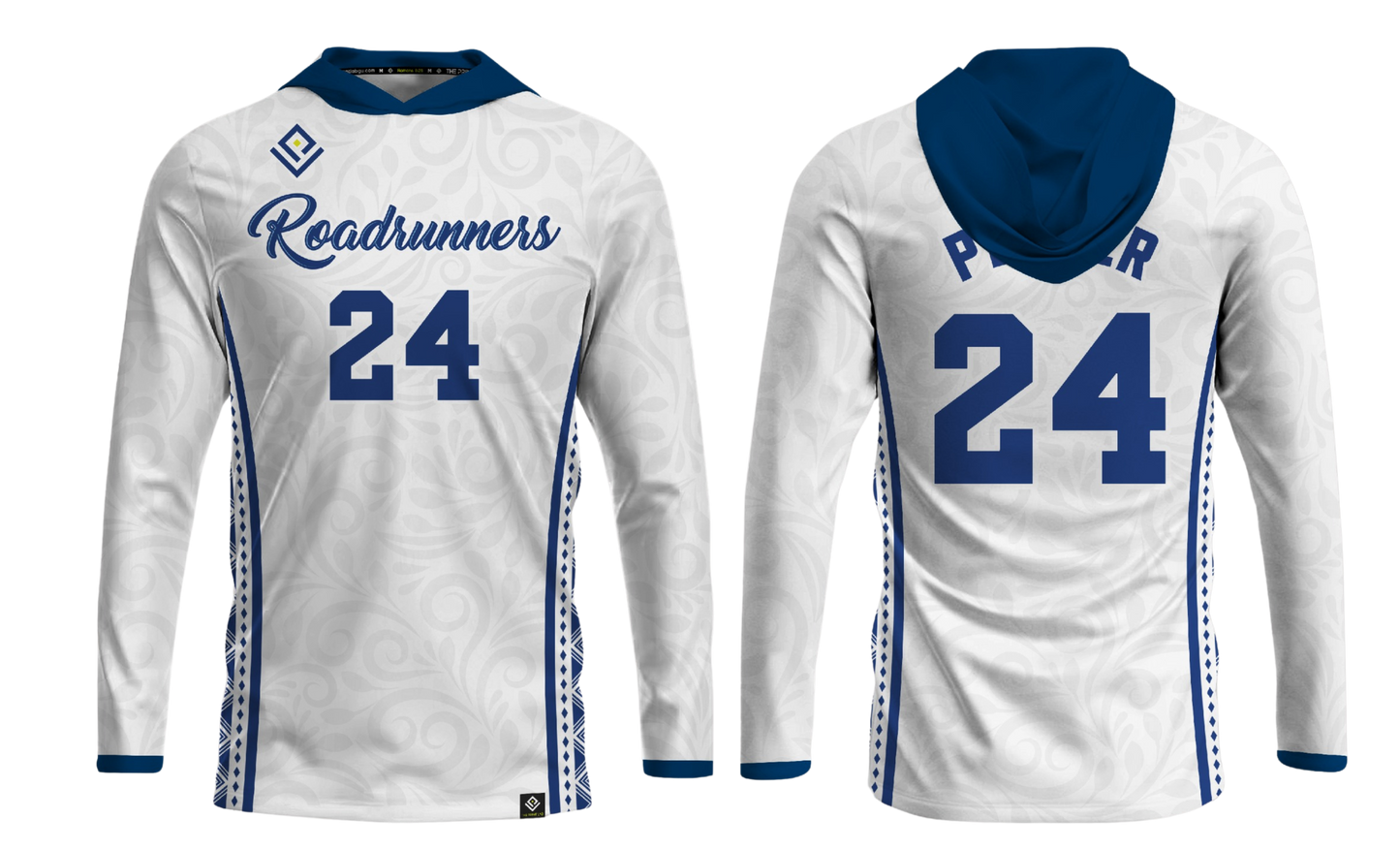 ROADRUNNERS BOYS VOLLEYBALL Sublimated Men's Long Sleeve with Hood
