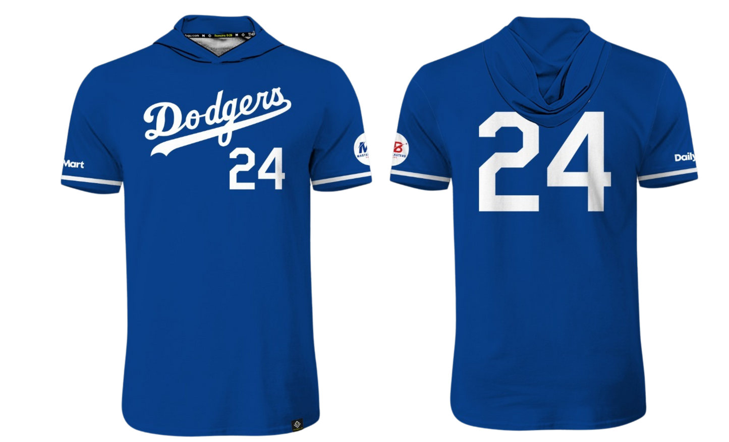 GUAM DODGERS Sublimated Men's Short Sleeve with Hood (Royal Blue)