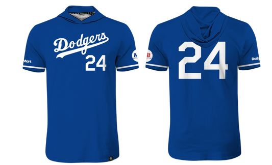 GUAM DODGERS Sublimated Men's Short Sleeve with Hood (Royal Blue)