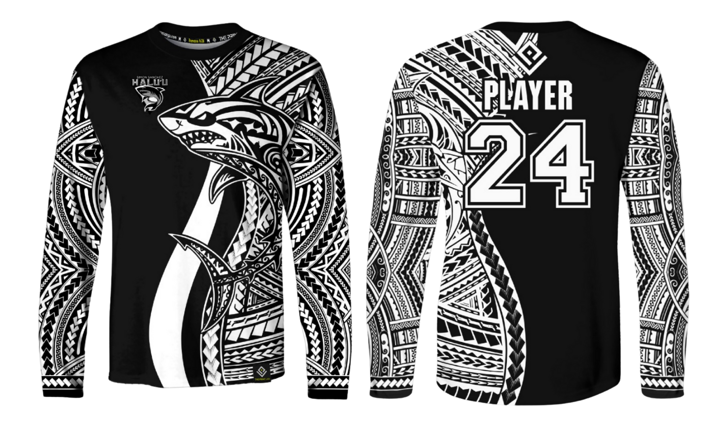 SSHS RUGBY Sublimated Men's Long Sleeve (Black)