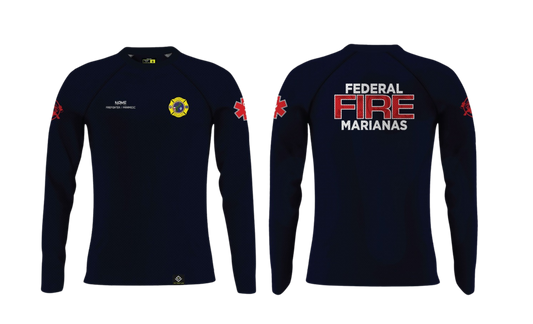 FEDERAL FIRE MARIANAS Sublimated Long Sleeve Raglan Cut (FIREFIGHTER/PARAMEDIC)