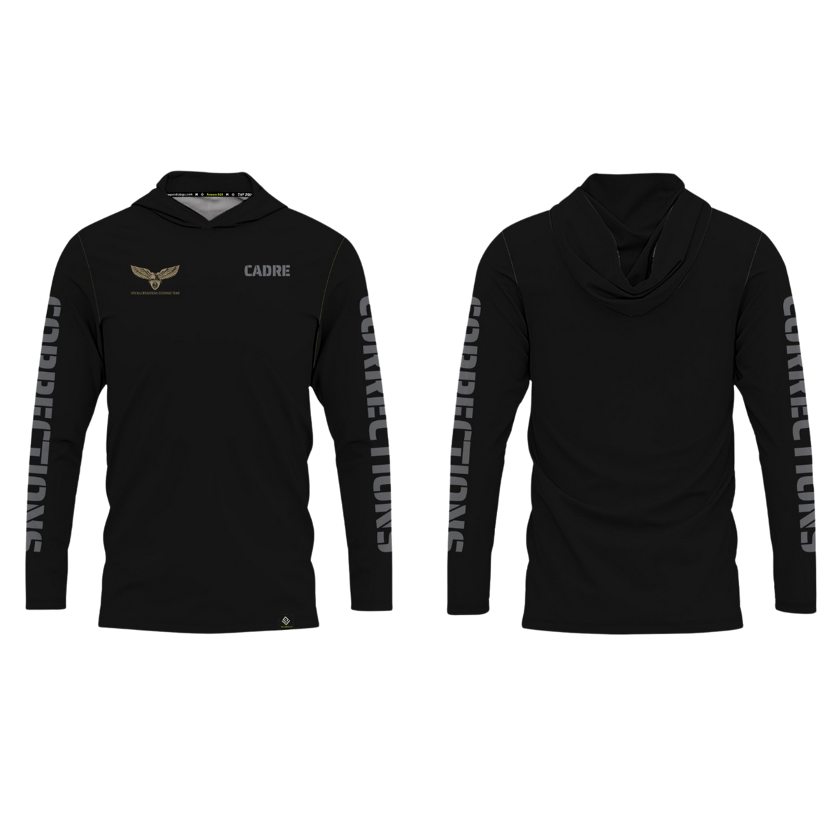 CORRECTIONS Sublimated Men's Long Sleeve with Hood (SORT)