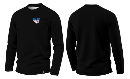 GUAM LITTLE LEAGUE Sublimated Men's Long Sleeve (Crest Logo - Black)
