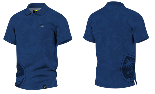 NAVAL BASE HOUSING GUAM Sublimated Men's Polo (Navy Blue)