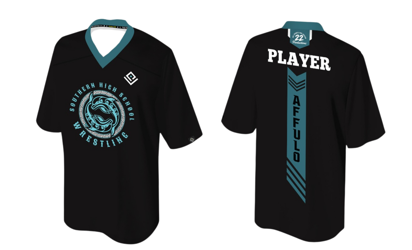SOUTHERN HIGH WRESTLING Sublimated Fan Jersey
