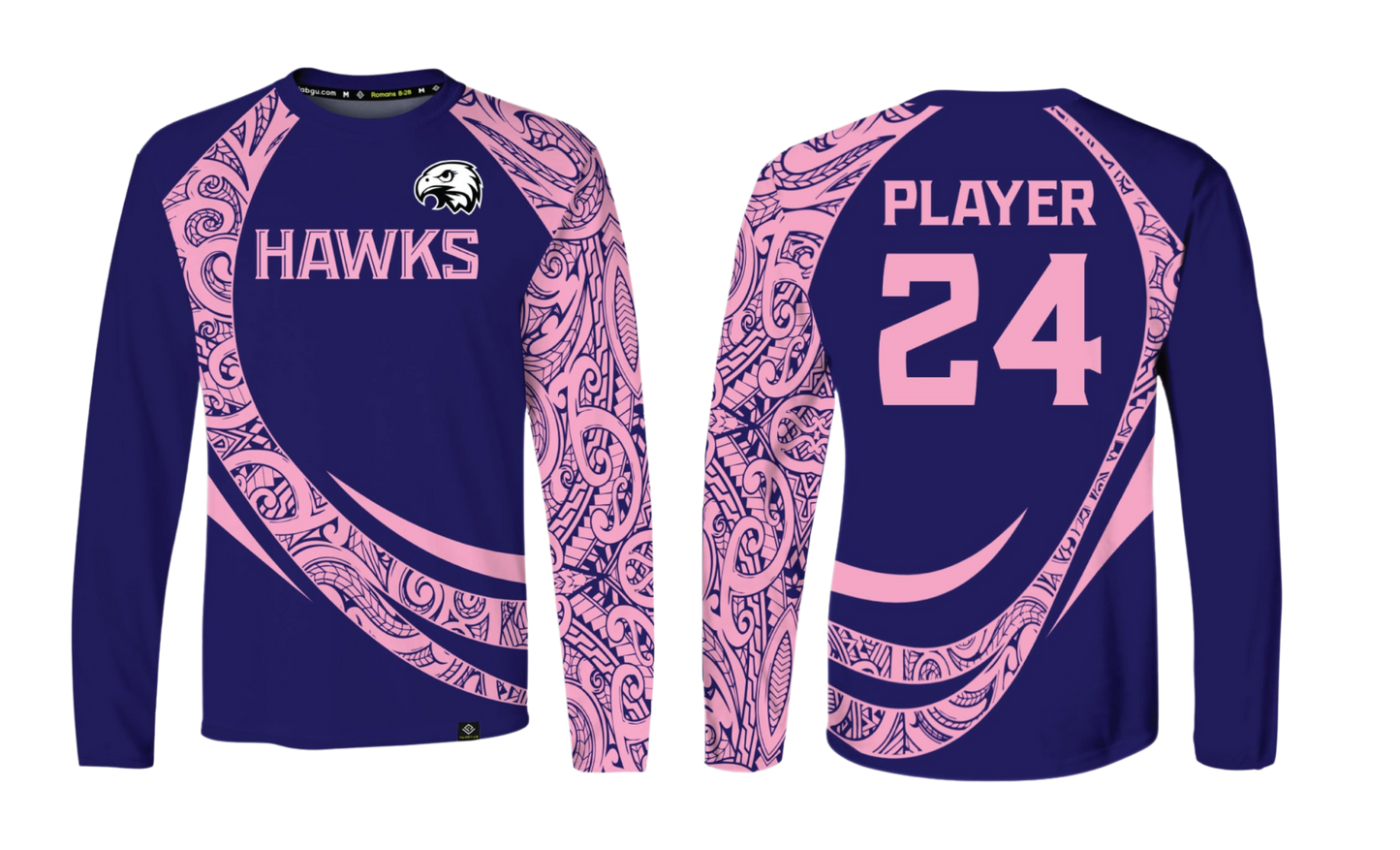 FBLG HAWKS RUGBY Sublimated Men's Long Sleeve