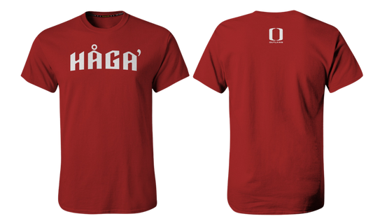 HAGA OUTLAWS Screen Print T-shirt (Haga White Design)