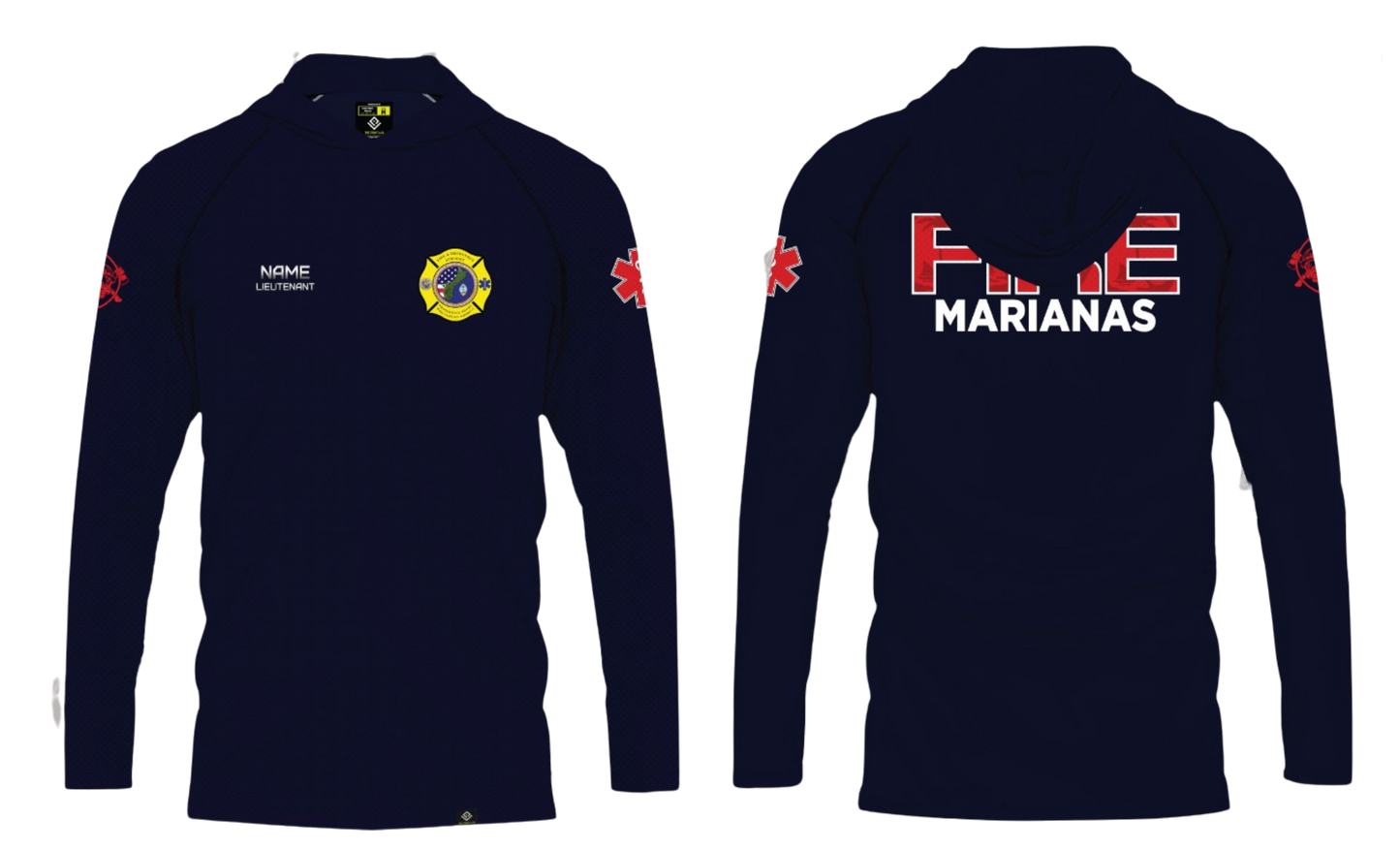 FEDERAL FIRE MARIANAS Sublimated Long Sleeve with Hood (LIEUTENANT)