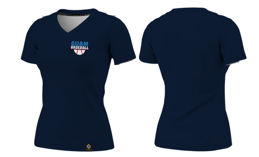 GUAM LITTLE LEAGUE Sublimated Women's T-shirt (Crest Logo - Blue)