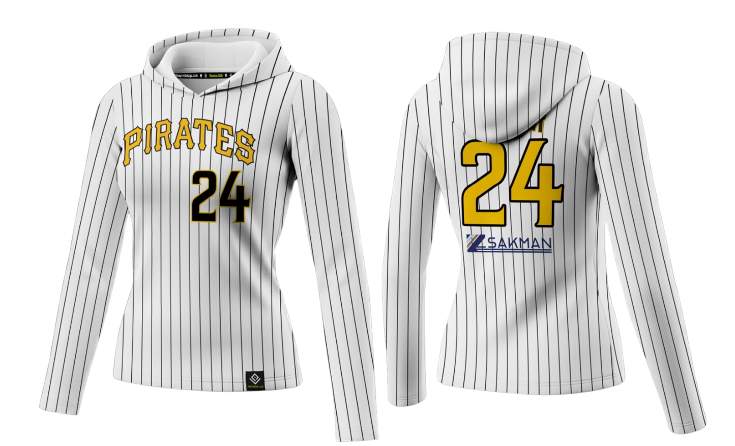 PIRATES Sublimated Women's Long Sleeve with Hood