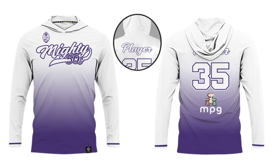 MIGHTY 50's Sublimated Men's Long Sleeve with Hood