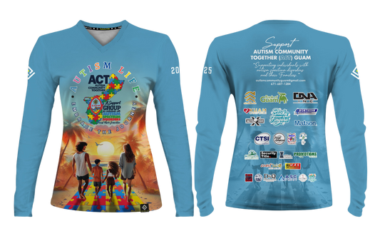 AUTISM COMMUNITY TOGETHER Sublimated Women's Long Sleeve