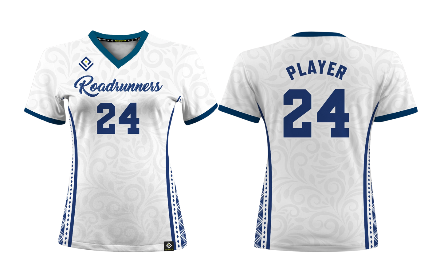 ROADRUNNERS BOYS VOLLEYBALL Sublimated Women's V-neck T-shirt