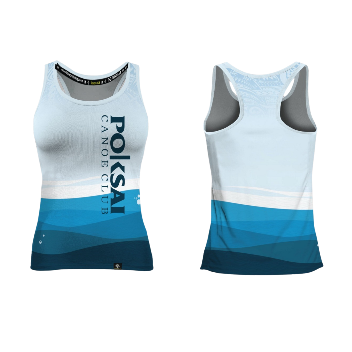 POKSAI CANAOE Sublimated Women's Racer Back