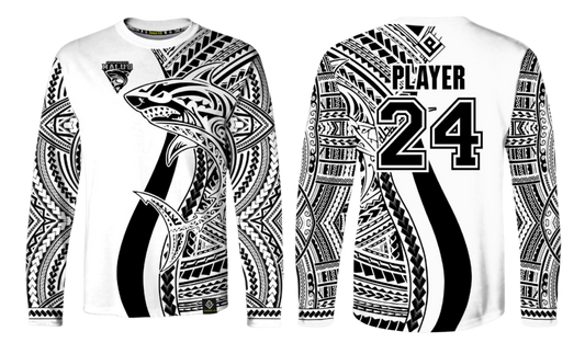 SSHS RUGBY Sublimated Men's Long Sleeve (White)