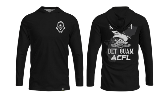 MESG -1 COMMAND FITNESS LEADER Men's Sublimated Long Sleeve with Hood (Black)