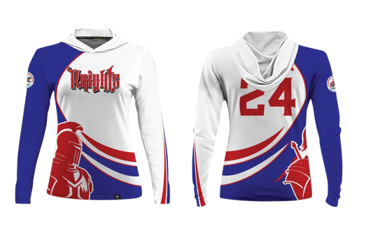 OCEANVIEW MIDDLE SCHOOL RUGBY Sublimated Women's Long Sleeve with Hood