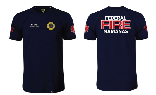FEDERAL FIRE MARIANAS Sublimated Raglan T-shirt (DISTRICT CHIEF)