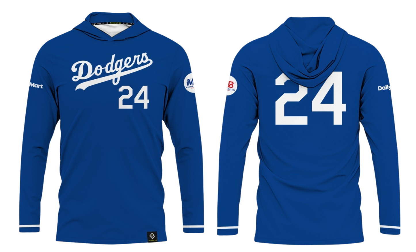 GUAM DODGERS Sublimated Long Sleeve with Hood (Royal Blue)