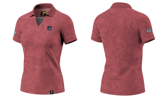 NAVAL BASE HOUSING GUAM Sublimated Women's Polo (Pink)