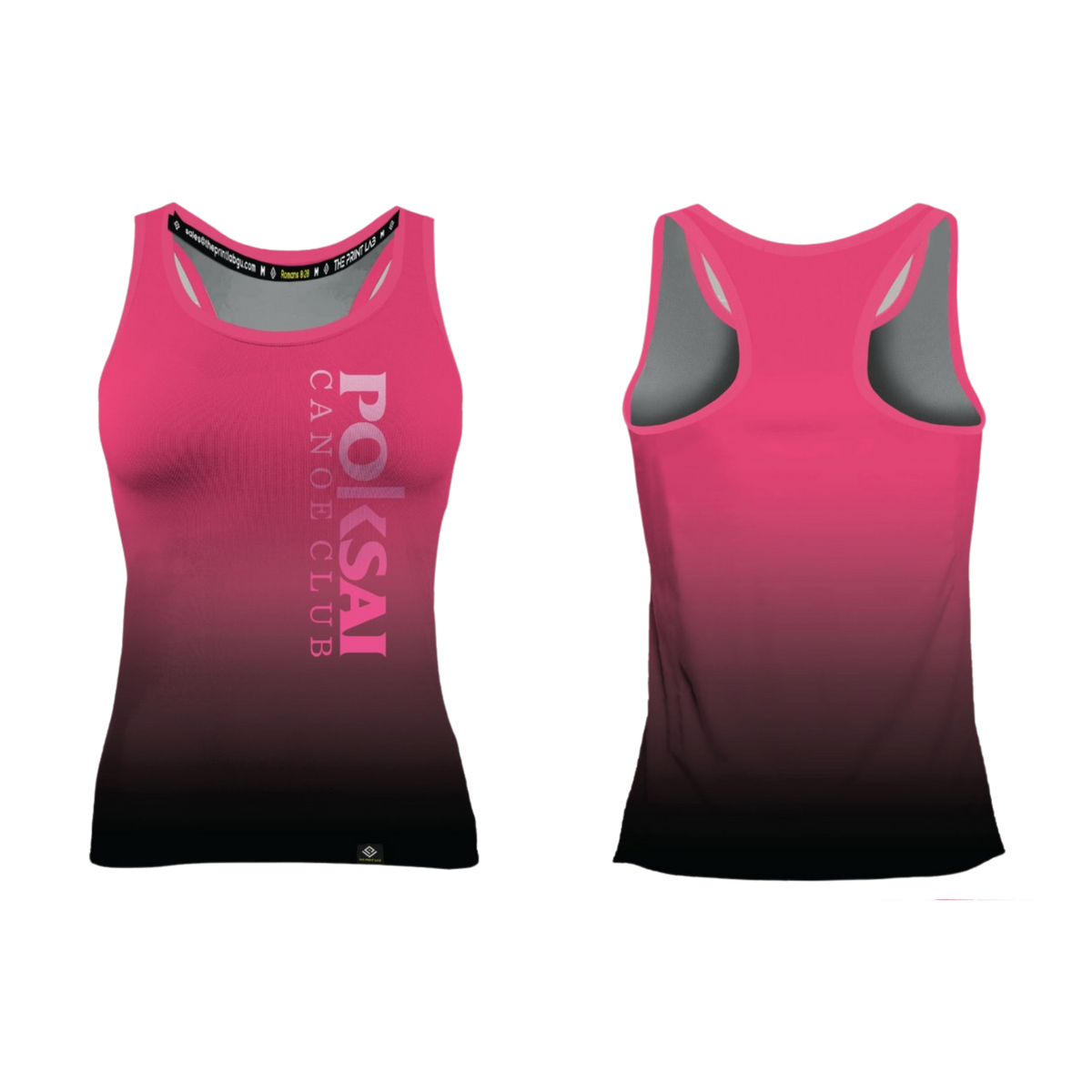 POKSAI CANAOE Sublimated Women's Racer Back