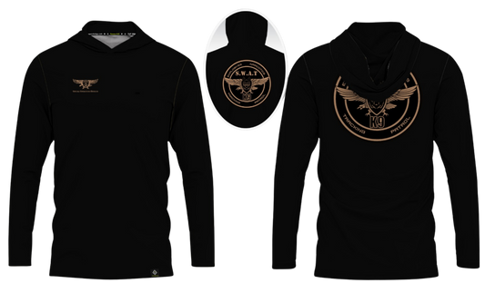GUAM POLICE DEPT. Sublimated Men's Long Sleeve with Hood (SWAT-K9)