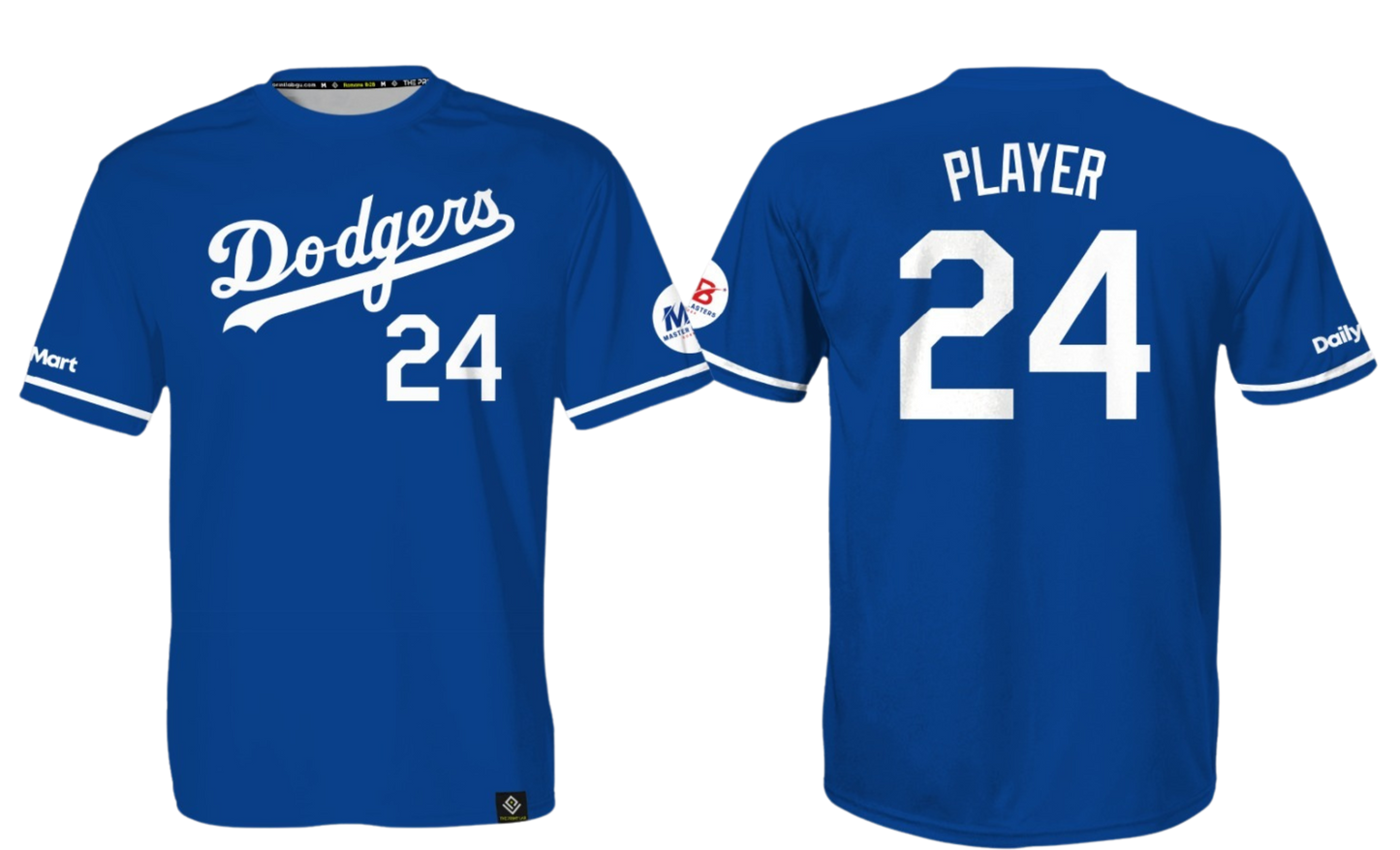 GUAM DODGERS Sublimated Men's T-shirt (Royal Blue)