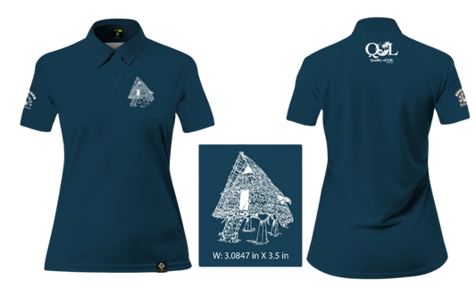 ANDERSEN FAMILY HOUSING Sublimated Women's Polo (Navy Blue)