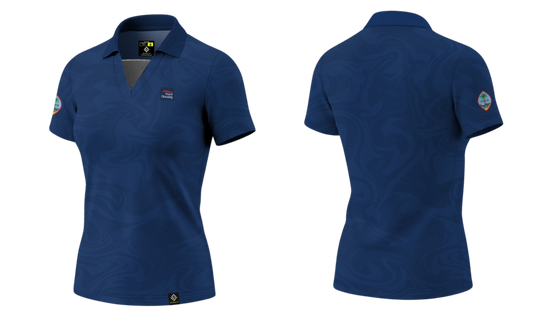 NAVAL BASE HOUSING GUAM Sublimated Women's Polo (Navy Blue)