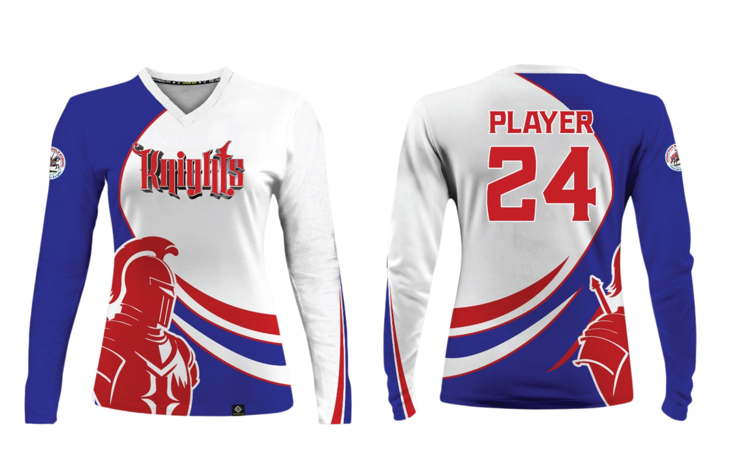 OCEANVIEW MIDDLE SCHOOL RUGBY Sublimated Women's Long Sleeve