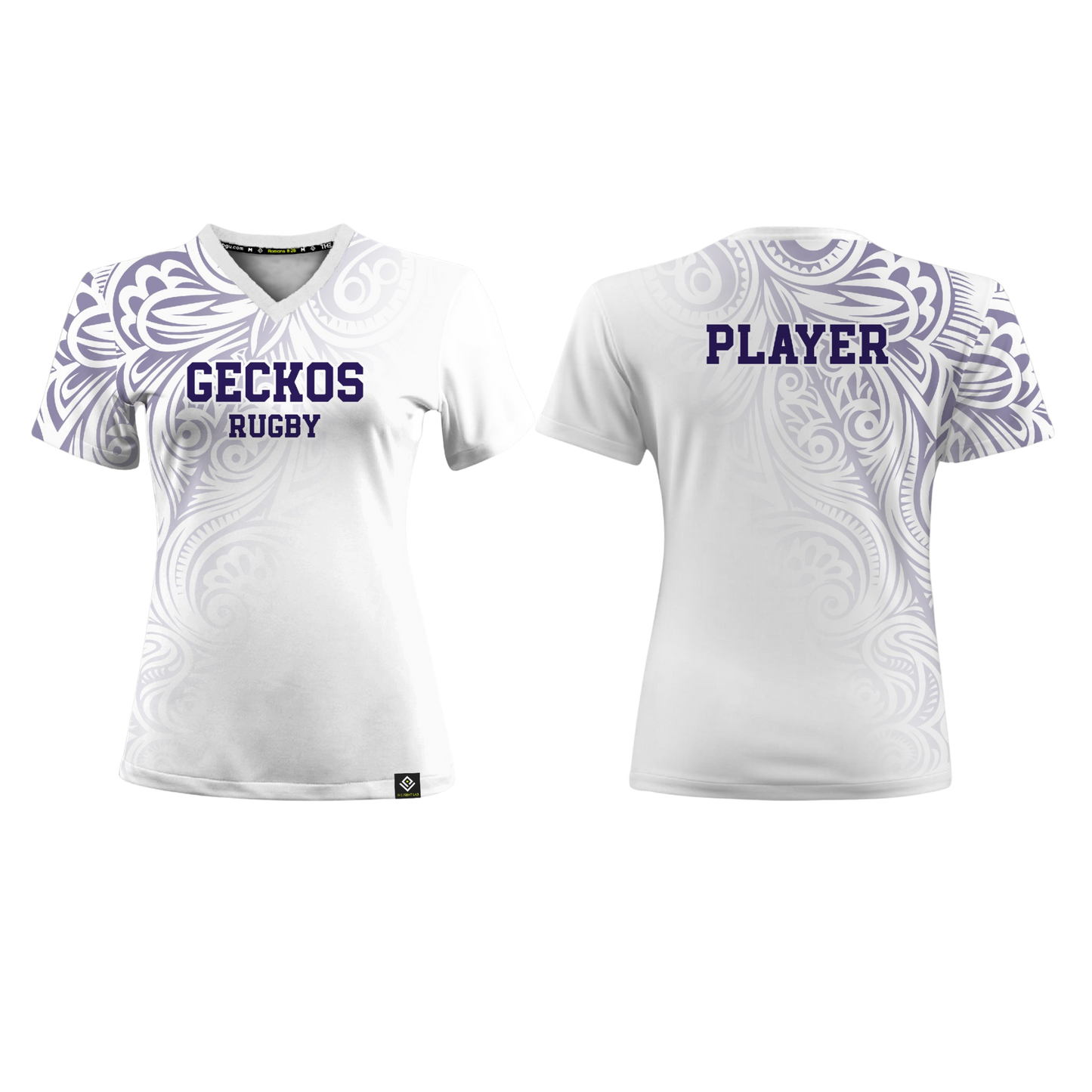 GWHS GIRLS RUGBY Sublimated Women's V-neck T-shirt