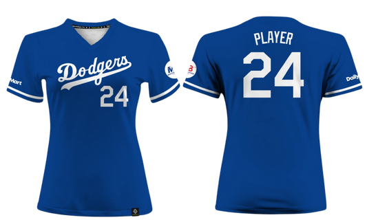 GUAM DODGERS Sublimated Women's T-shirt (Royal Blue)