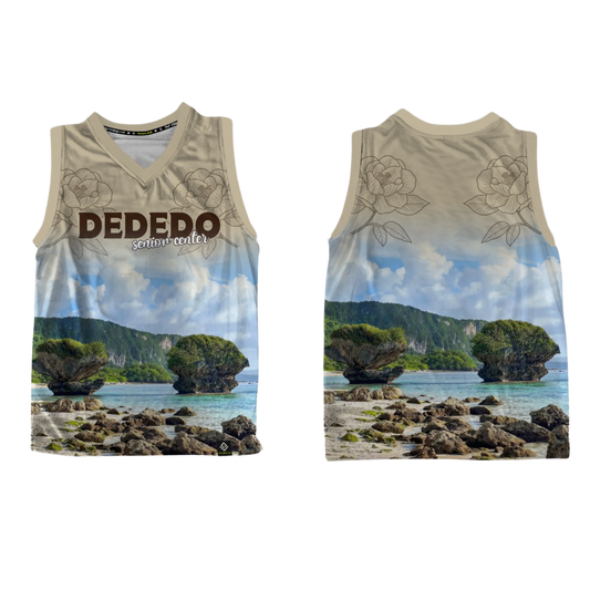 DEDEDO Sublimated Men's Tank Top Senior Center (Beige)