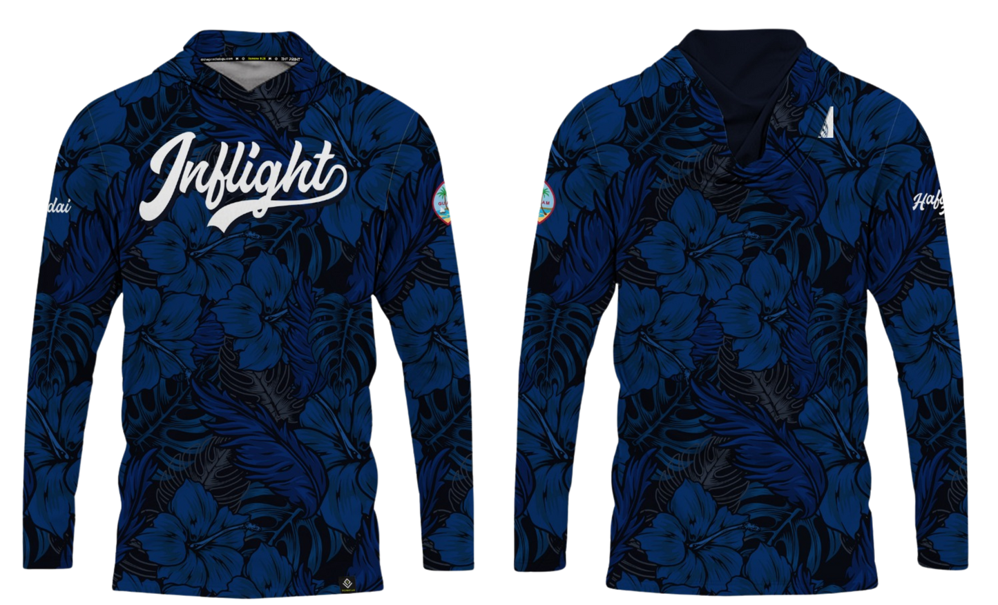 UNITED INFLIGHT Sublimated Men's Long Sleeve with Hood