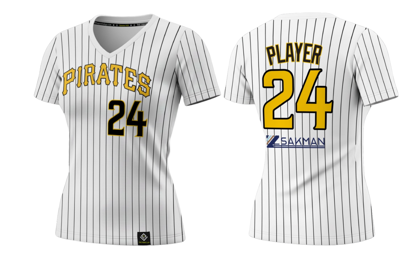 PIRATES Sublimated Women's V-neck T-shirt