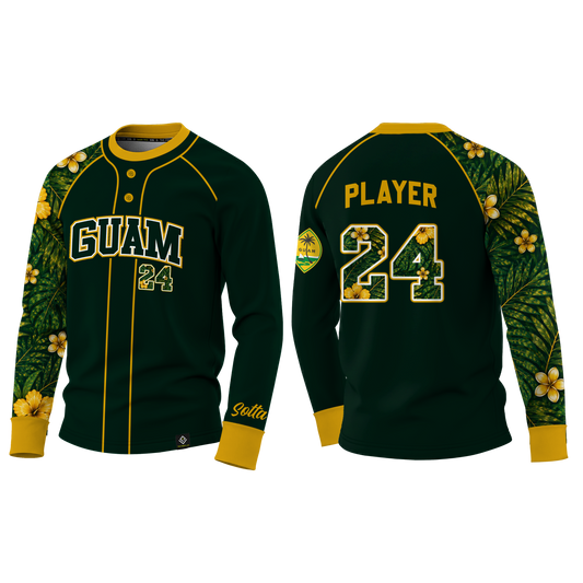 SOTTA SOFTBALL Sublimated Men's Long Sleeve with Cuff (Green)