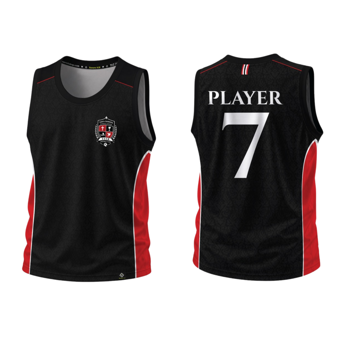 SANTA BARBARA Sublimated Men's Tank Top (Black)