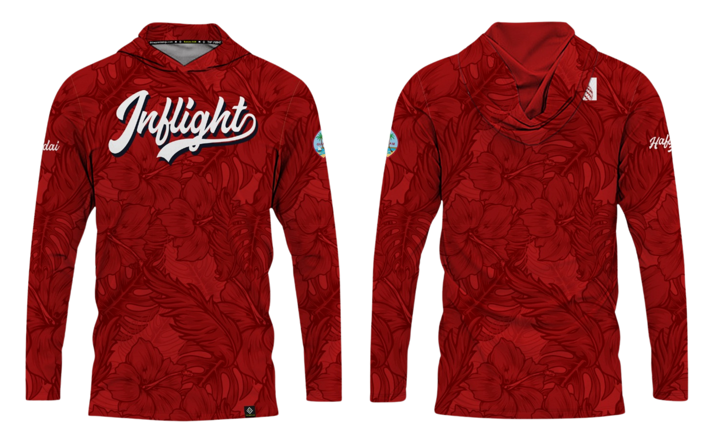 UNITED INFLIGHT Sublimated Men's Long Sleeve with Hood