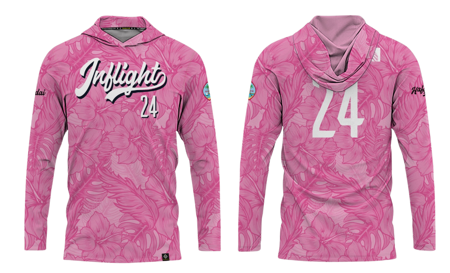 UNITED INFLIGHT Sublimated Men's Long Sleeve with Hood
