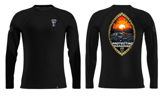 GUAM POLICE DEPARTMENT Sublimated Long Sleeve Raglan (Black)
