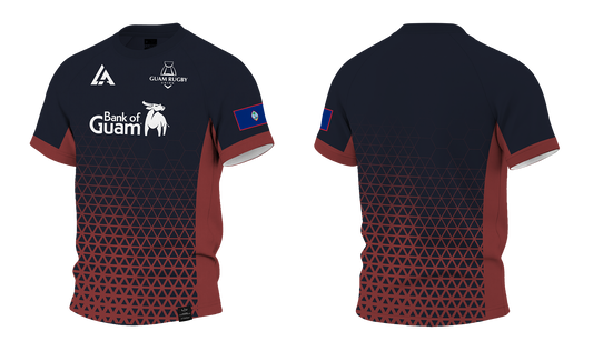 GUAM RUGBY UNION Sublimated Raglan T-shirt